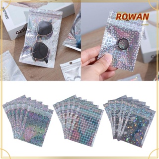 Rowans ถุงบรรจุภัณฑ์พลาสติก มีซิป ปิดได้ 10 ชิ้น