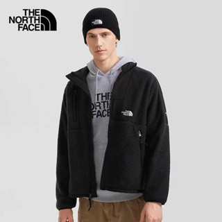 【พร้อมส่ง】เสื้อแจ็กเก็ต ผ้าฝ้าย 100% ปักลายโลโก้ The North Face ทรงหลวม สําหรับผู้ชาย