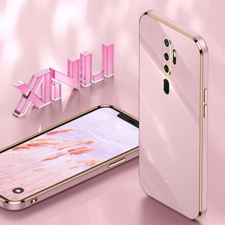 เคสโทรศัพท์มือถือชุบไฟฟ้า 6D ขอบตรง บางพิเศษ หรูหรา สําหรับ Oppo Reno 2 2F 2Z 5Pro 7 7Pro 7SE