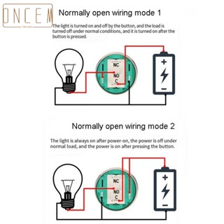 【ONCEMOREAGAIN】Push Button Switch 22mm Flat Head Latching Latching Switch Self-locking