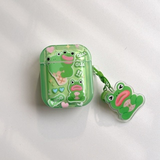 เคสหูฟังบลูทูธไร้สาย ลายกบ สําหรับ Airpods 3 1 2 Pro 2