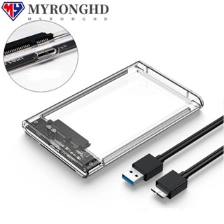 Myronghd HDD Enclosure External 2.5 นิ้ว พร้อมสายชาร์จ USB สําหรับโทรศัพท์มือถือ