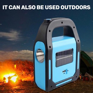 COB Work Lamp Solar Camping LED USB Phone Charger Outdoor Emergency Light