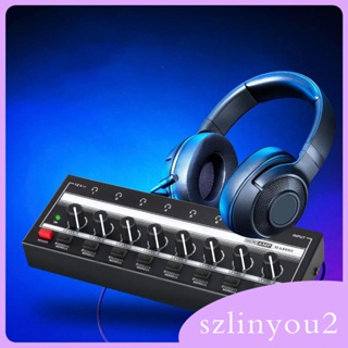 [szlinyou2] เครื่องขยายเสียงหูฟัง 8 ช่อง แบบพกพา สําหรับเครื่องเล่นเพลง