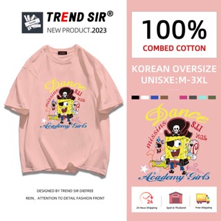 TrendSir 🌻🧸มาใหม่🧸🌻 เสื้อยืดไซส์ใหญ่ สไตล์เกาหลี oversized เสื้อผ้าวัยรุ่นแฟชั่น มี7สี M-3XL