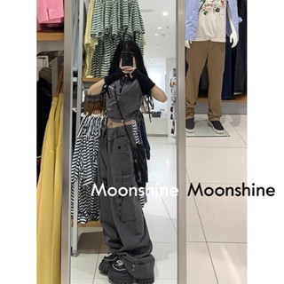 Moon  เสื้อครอป เสื้อแฟชั่นผู้หญิง y2k สีพื้น สําหรับผู้หญิง ใส่ไปคลับ ปาร์ตี้ 2023 NEW 072730 Stylish สบาย Korean Style สวยงาม A93L01W 36Z230909