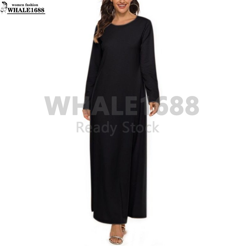 INNER JUBAH ABAYA/LONG INNER/KAFTAN/MUSLIMAH LONG INNER DRESS SUPER SOFT AND - รูปที่ 4