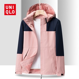 UNIQLO เสื้อแจ็กเก็ตกันฝน กันน้ํา กันลม กันกระเด็น ระบายอากาศได้ดี เหมาะกับใส่เล่นกีฬา ปีนเขากลางแจ้ง สําหรับผู้หญิง [M-5XL]