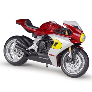 Welly โมเดลรถจักรยานยนต์ MV AGUSTA Superveloce AGO 1:12 ของเล่นสําหรับเด็ก