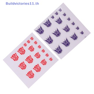 Buildvictories11 สติกเกอร์ ลายอนิเมะ Decepticons Autobots G1 สําหรับตกแต่ง