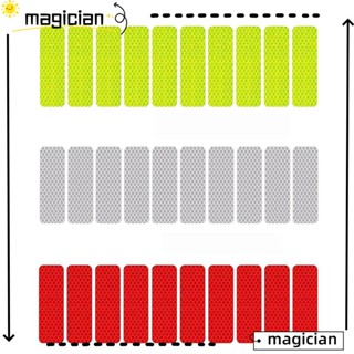 Mag สติกเกอร์เทปสะท้อนแสง ทรงสี่เหลี่ยมผืนผ้า เพื่อความปลอดภัย สําหรับติดตกแต่งรถยนต์