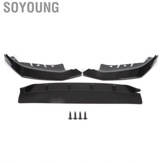 Soyoung Front Bumper Lip  V Style Glossy Black Wear Proof Diffuser Aerodynamic with Adhesive Tape Replacement for 4series G22 2020+ Car Accessaries