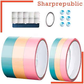 [Sharprepublic] เทปกาว 6 ชิ้น สีแคนดี้ DIY ของเล่นเพื่อการศึกษา สําหรับตกแต่งบ้าน โรงเรียน ปาร์ตี้ โปรดปรานเกม