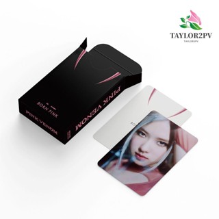 Taylor2pv โปสการ์ดโลโม่การ์ด พิมพ์ลาย LISA JENNIE ROSE LISA สีชมพู 55 ชิ้น ต่อชุด