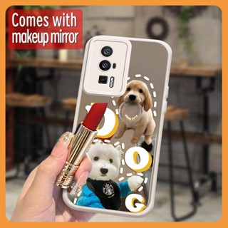 Anti drop airbag texture Phone Case For Redmi K60/K60 Pro/Poco F5 Pro 5G
 lovely originality Mirror surface trend Makeup mirror Little Fresh