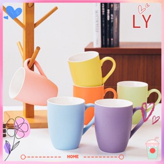 Ly แก้วกาแฟเซรามิค รูปกลอง พร้อมหูจับ 330 มล.