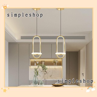 Simple จี้โคมไฟ สีทอง ดํา สําหรับตกแต่งในร่ม