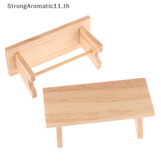 Strongaromatic โมเดลโต๊ะน้ําชาจิ๋ว 1/12 สําหรับตกแต่งบ้านตุ๊กตา