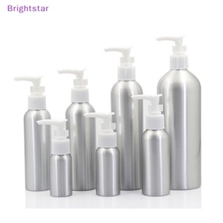 Brightstar ขวดปั๊มอลูมิเนียมเปล่า แบบรีฟิล สีดํา