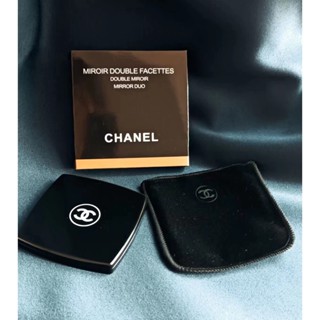 Yolo สไตล์ใหม่ เปิดตัว!Chanel กระจกแต่งหน้า คลัตช์ ขนาดเล็ก แบบพกพา พับได้ สีดํา