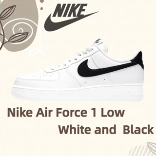 สินค้าลิขสิทธิ์แท้ Nike Air Force 1 Low White and  Black รองเท้ากีฬา รองเท้าลำลอง