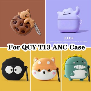 【จัดส่งรวดเร็ว】เคสหูฟัง แบบนิ่ม ลายการ์ตูน สําหรับ QCY T13 ANC QCY T13 ANC