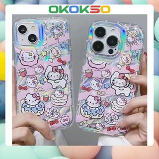 [OKOKSO] ใหม่ เคสโทรศัพท์มือถือนิ่ม กันกระแทก ลายการ์ตูนเฮลโลคิตตี้ สําหรับ OPPO Reno9 Reno8 Reno7pro reno6 7z 5 R17 A53 A9 2020 F11 A31 A78 A77