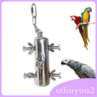 [szlinyou2] ของเล่นกรงนก สเตนเลส ขนาดใหญ่ สําหรับนกเลิฟเบิร์ด