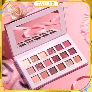 ✧Ready Stcok Meibaoge พาเลทอายแชโดว์ 18 สี Desert Rose Gold Beads Bright Matte Pearlescent Eyeshadow Smooth Waterproof Long Lasting Eye Makeup TALLER