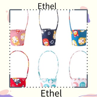 Ethel1 ที่วางแก้วเครื่องดื่ม ผ้าแคนวาส นํากลับมาใช้ใหม่ได้ สไตล์ญี่ปุ่น สําหรับปิกนิก เดินทาง