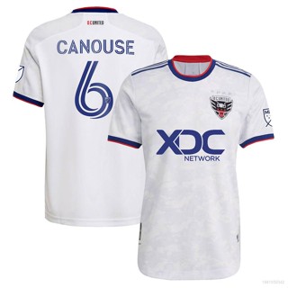 Ani 2022 MLS Russell Canouse DC United Jersey เสื้อยืดลําลอง แขนสั้น คอกลม พลัสไซซ์