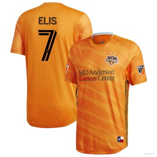 เสื้อยืดแขนสั้น ลายทีมชาติฟุตบอล Ani 2020 MLS Alberth Elis Houston Dynamo Jersey สีส้ม พลัสไซซ์