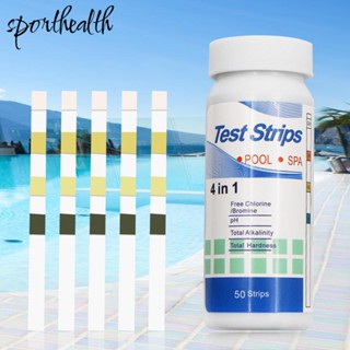 4 in 1 แถบกระดาษทดสอบค่า PH คลอรีนตกค้าง สําหรับทดสอบค่า PH [sporthealth.th]