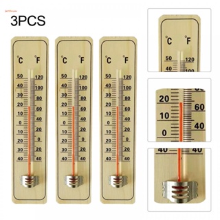 เครื่องวัดอุณหภูมิไม้ -40 °C ถึง 50 °C 21.5 X 4.8 X 0.8 ซม. 3 ชิ้น สําหรับตกแต่งสวน