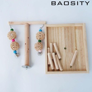 [Baosity] กรงนกไม้ อุปกรณ์เสริม สําหรับฝึกนก