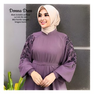 - Donna Dress Maxy Muslim Women Polos Basic Matt Airflow Polos Basic Gamis Lebaran Premium