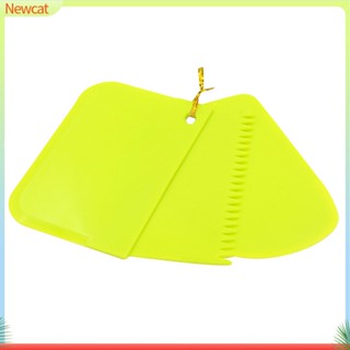 {Newcat} ที่ปาดเค้ก แบบหนา แขวนได้ สะดวก สําหรับทําเค้กฟองดองท์ 3 ชิ้น