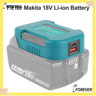 Forever อะแดปเตอร์ชาร์จ USB ชาร์จเร็ว สําหรับ Makita Dewalt Milwaukee Makita