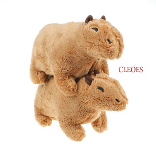 Cleoes Capybara ของเล่นตุ๊กตาการ์ตูนหนูน่ารัก ของขวัญคริสต์มาส สําหรับเด็ก