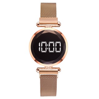 Ship tomorrow Luxury LED Women Magnetic Bracelet Watches Digital Dress Quartz Watch