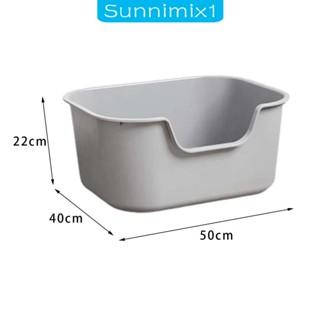 [Sunnimix1] ถาดรองนั่งชักโครก ขนาดเล็ก กลาง ใหญ่ ทนทาน กันกระเด็น สําหรับแมว