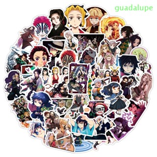 Guadalupe สติกเกอร์ ลายอนิเมะ Demon Slayer DIY สําหรับติดตกแต่งสเก็ตบอร์ด ไดอารี่ โน๊ตบุ๊ค