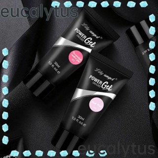 Eucalytus1 อุปกรณ์ตกแต่งเล็บเจล UV คริสตัลเจล สีชมพู ขาว สําหรับต่อเล็บเจล