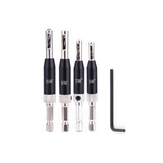 ⚡NEW 8⚡Drill Bit 5PCS/Set Self Centering Hinge Drill Bit Pilot Hole Hole Guides