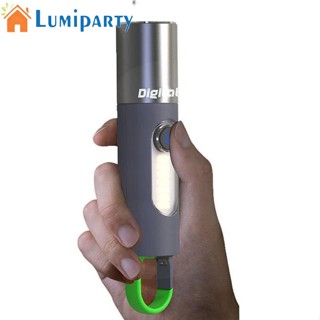 Lumiparty ไฟฉาย ขนาดเล็ก แบบพกพา แข็งแรง ชาร์จไฟ Type-c อเนกประสงค์ โคมไฟกลางแจ้ง โคมไฟเต็นท์ ตะขอแขวน โคมไฟตั้งโต๊ะ