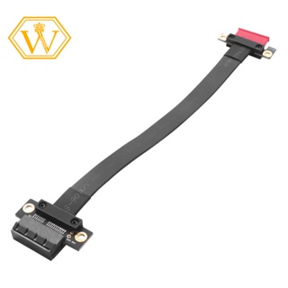 Pci-e Pci Express 1X ถึง 1X ช่องเสียบการ์ดไรเซอร์ ตัวแปลงขยาย ริบบิ้น อะแดปเตอร์ สายเคเบิลต่อขยาย Pci-E X1 ชุบทอง สําหรับขุด Btc