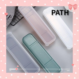 Path กล่องเก็บช้อนส้อม พลาสติกใส ใช้ซ้ําได้ 4 สี 2 ชิ้น