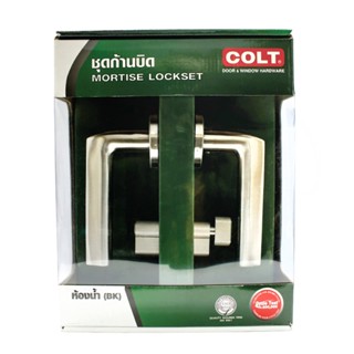 JC Mart  มือจับก้านโยกเพลทห้องน้ำสเตนเลส304 Mortise COLT รุ่น C3K01-S02-049 (R+L) Single ขนาด 45 x 85 มม.