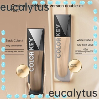 Eucalytus1 รองพื้นเนื้อลิขวิด ไพรเมอร์ สีนู้ด ติดทนนาน ปกปิดความไม่สมบูรณ์ของกรดไฮยารูลอนิก เครื่องสําอาง สําหรับใบหน้า