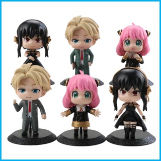 โมเดลฟิกเกอร์ PVC การ์ตูน Anya Spys x Family Anya Forger ของแท้ 6 ชิ้น